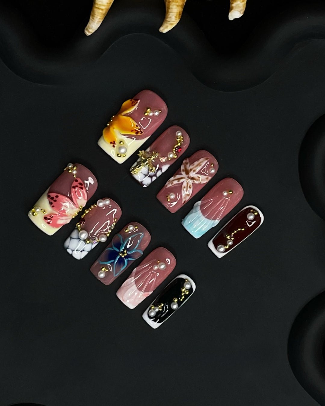 GyaruLab "Fantasy" 3D Blooming Petal Nails - GyaruLab