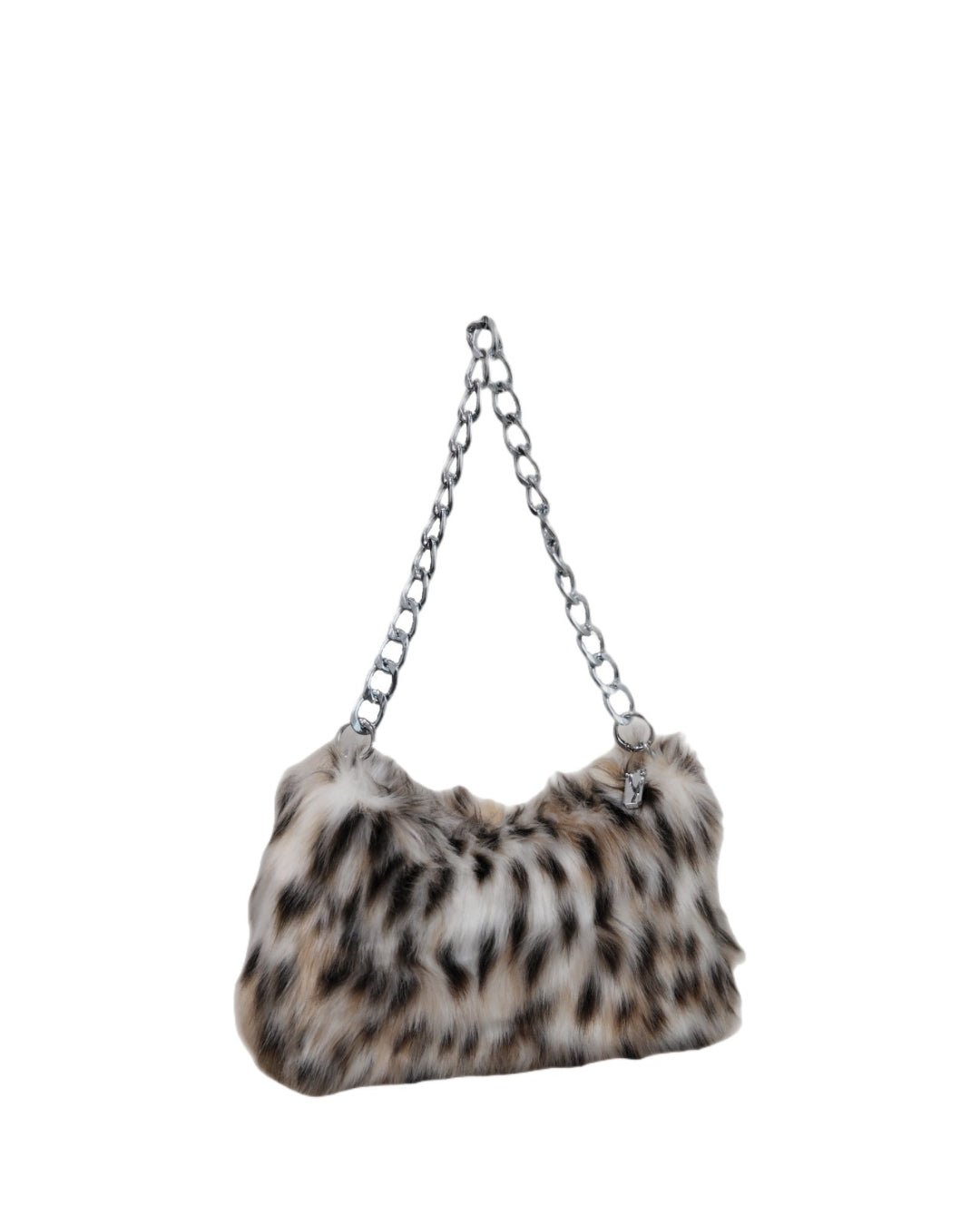 GyaruLab Faux Fur Leopard Shoulder Bag - GyaruLab