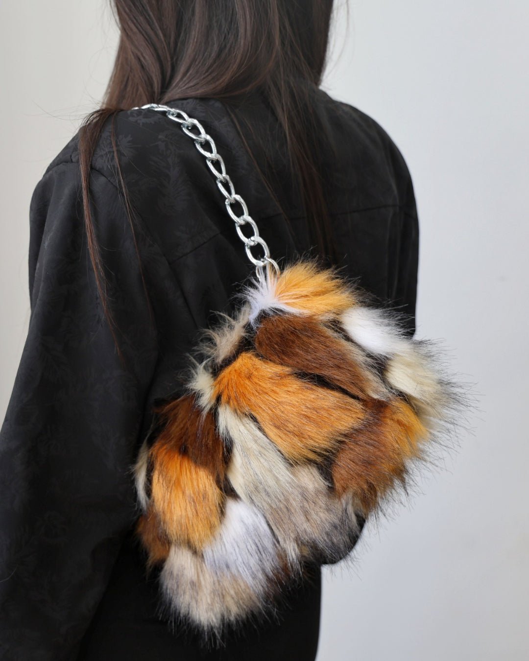 GyaruLab Faux Fur Leopard Shoulder Bag - GyaruLab