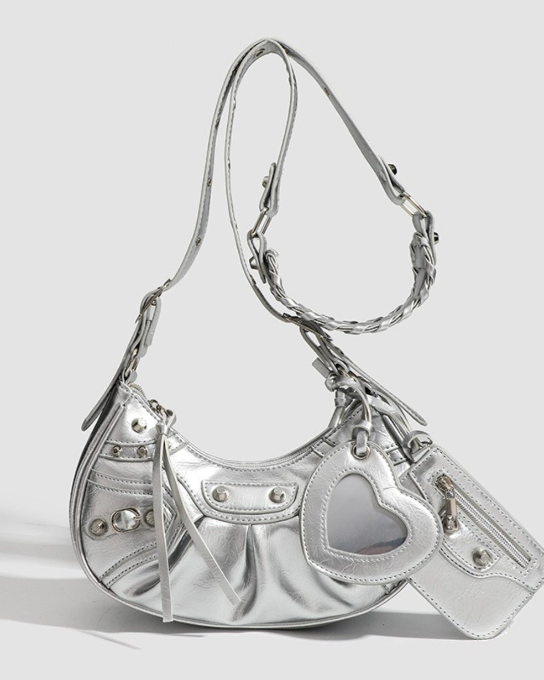 GyaruLab Heart Charm Shoulder Bag - GyaruLab