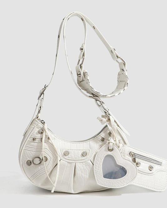 GyaruLab Heart Charm Shoulder Bag - GyaruLab