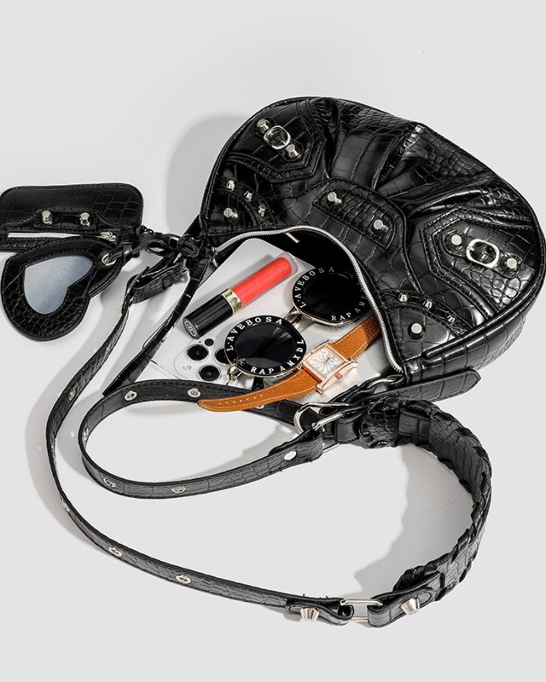 GyaruLab Heart Charm Shoulder Bag - GyaruLab