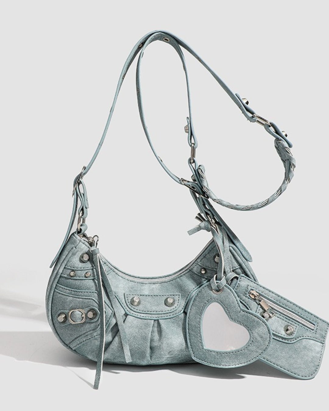 GyaruLab Heart Charm Shoulder Bag - GyaruLab