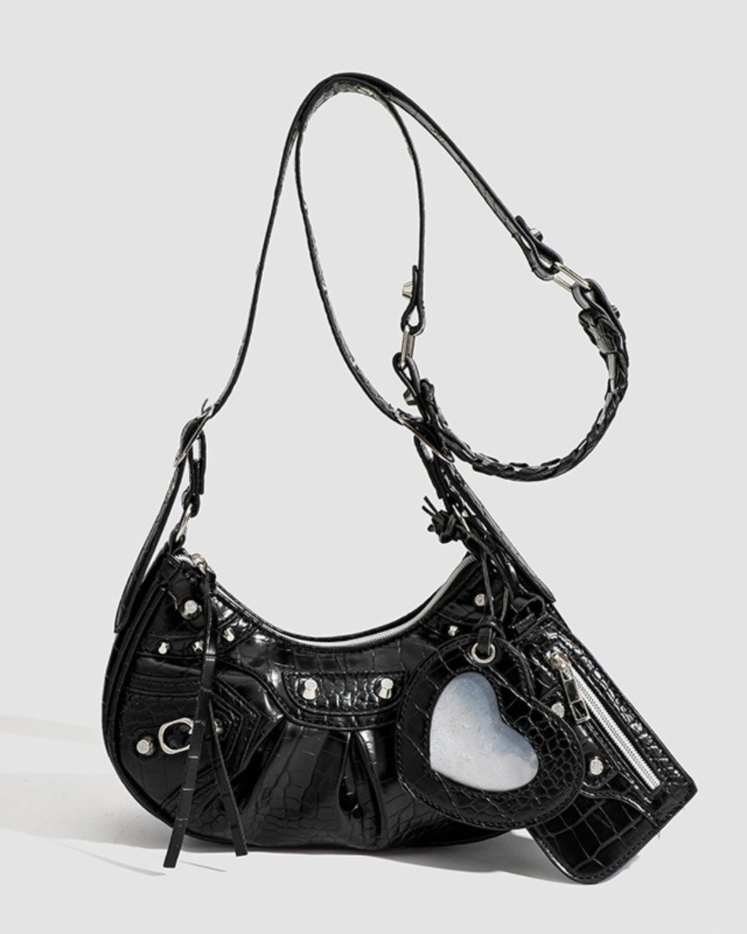 GyaruLab Heart Charm Shoulder Bag - GyaruLab
