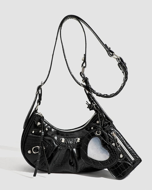 GyaruLab Heart Charm Shoulder Bag - GyaruLab