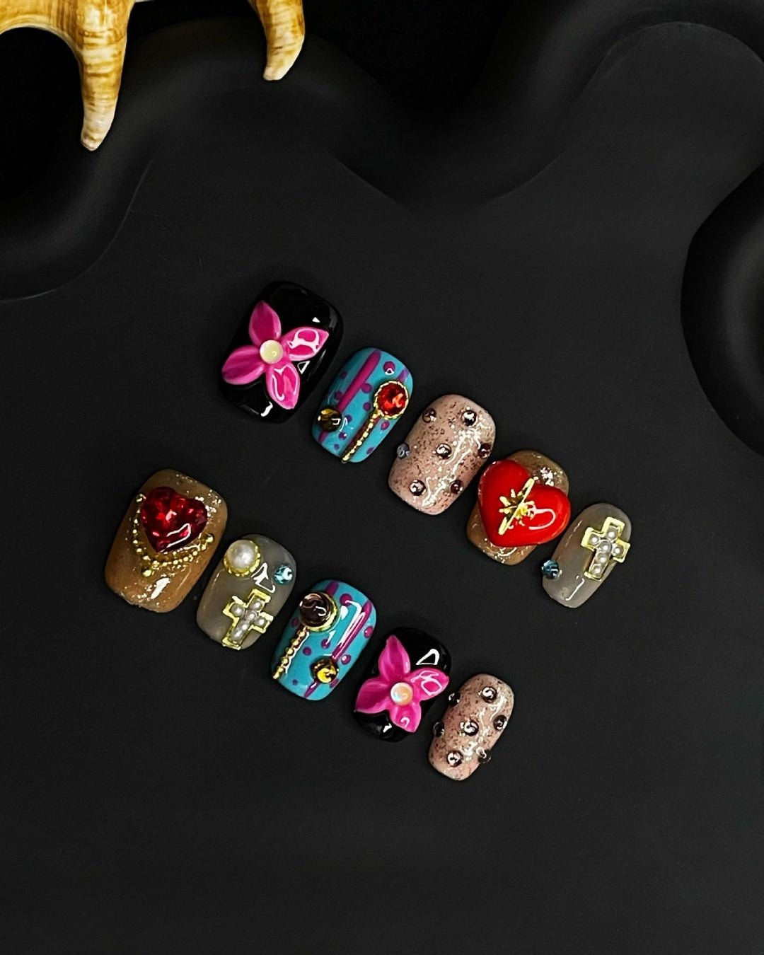 GyaruLab "Kawaii Chaos" 3D Decora Pop Nails - GyaruLab