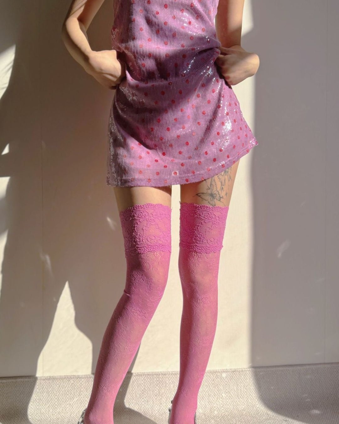 GyaruLab Lace Thigh High Stockings - GyaruLab