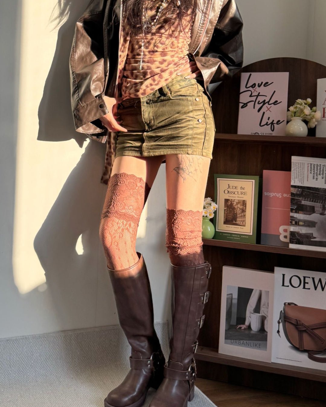 GyaruLab Lace Thigh High Stockings - GyaruLab