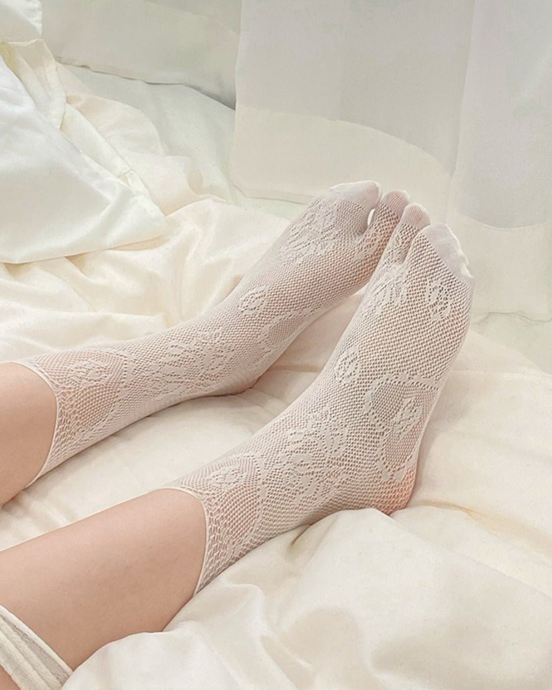 GyaruLab Lace - Up Ribbon Leg Wrap Socks - GyaruLab