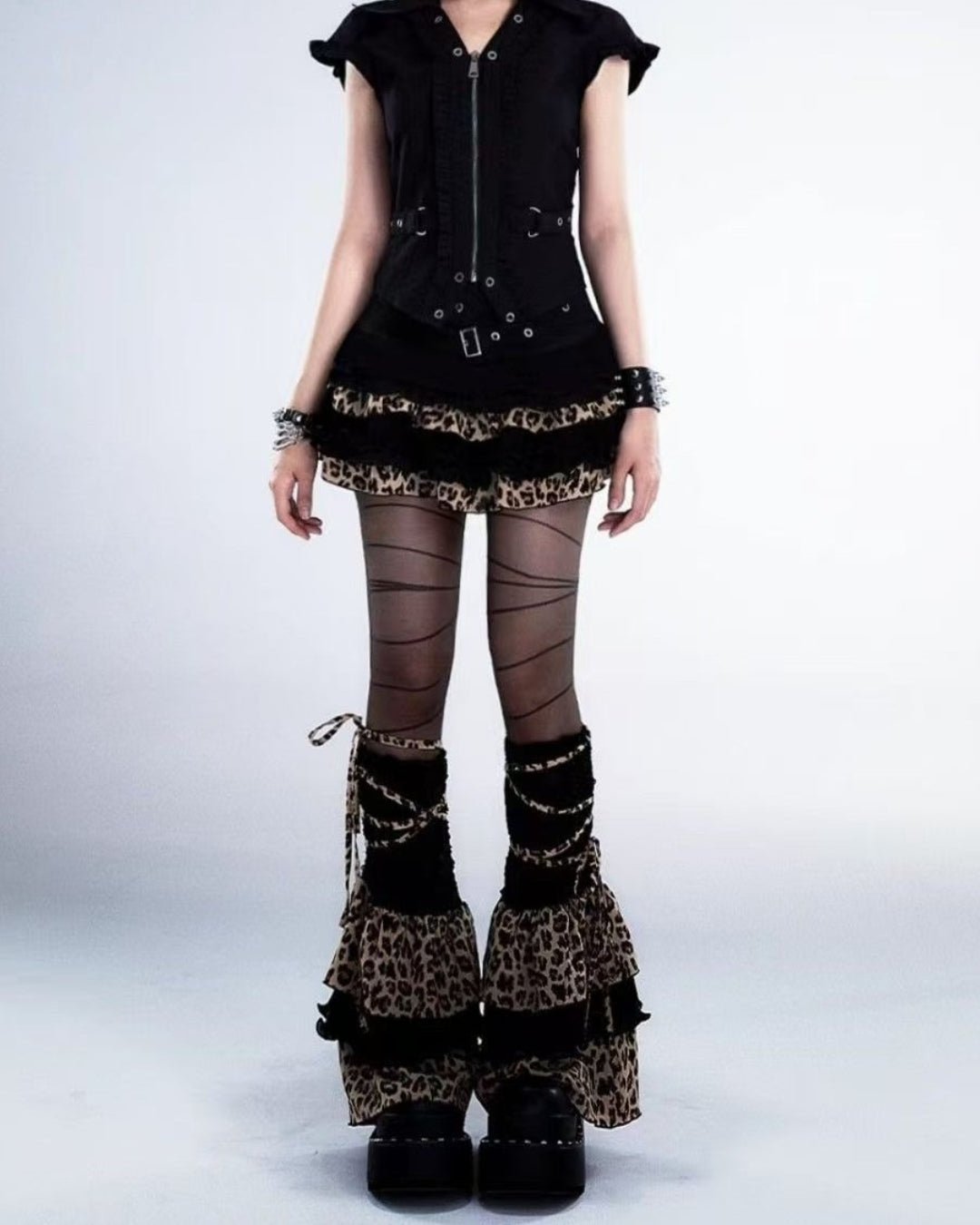 GyaruLab Leopard Layered Statement Leg Covers – Agejo - GyaruLab