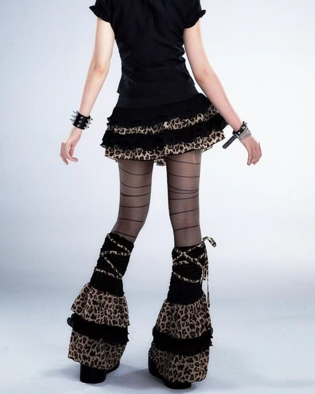 GyaruLab Leopard Layered Statement Leg Covers – Agejo - GyaruLab