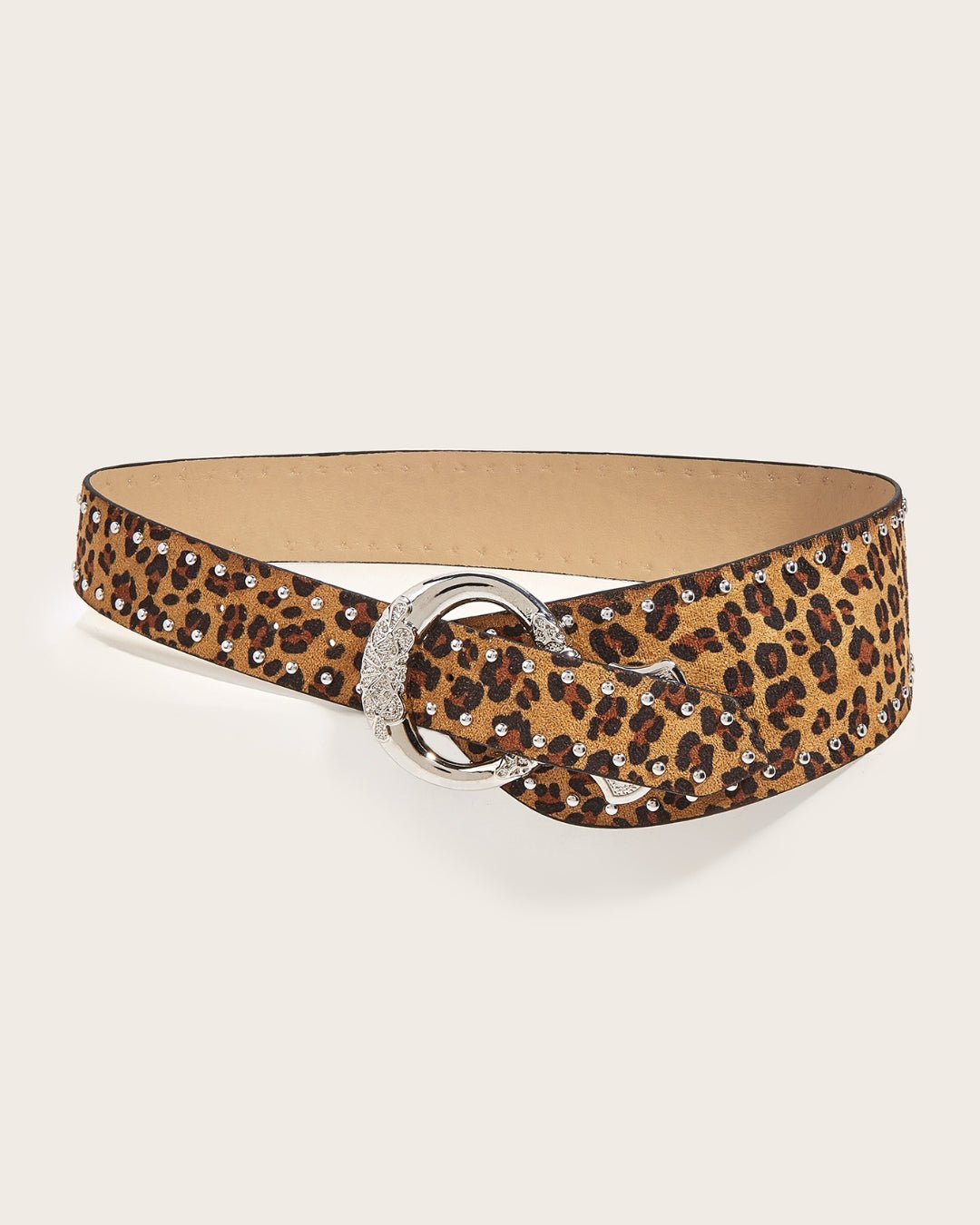 GyaruLab Leopard Studded Wild Statement Waist Belt - GyaruLab