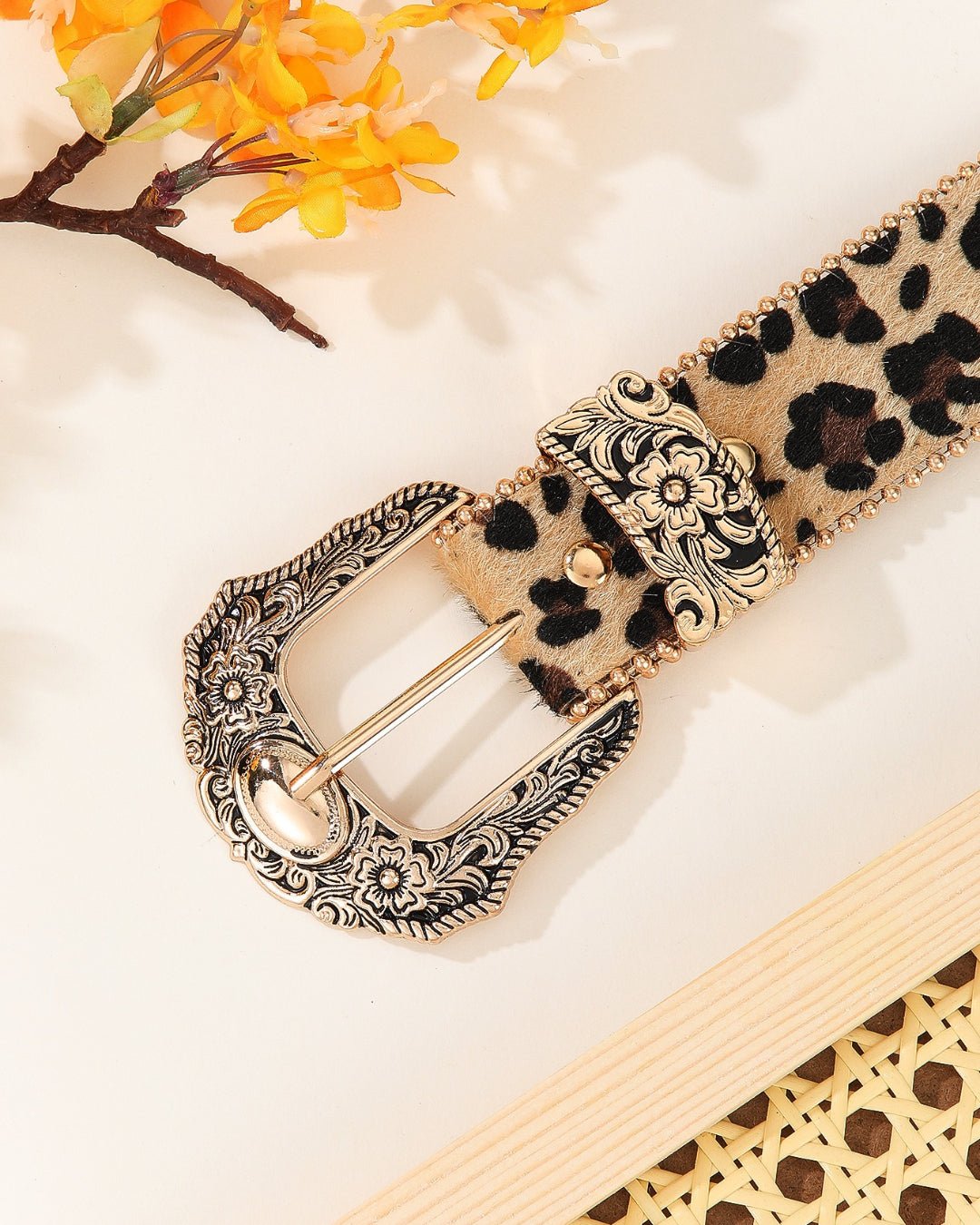 GyaruLab Leopard Western Statement Belt - GyaruLab