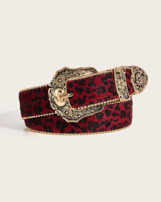 GyaruLab Leopard Western Statement Belt - GyaruLab