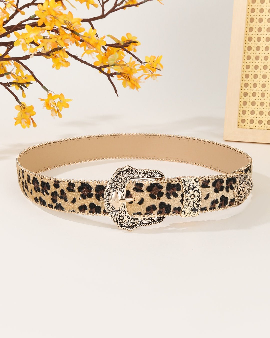 GyaruLab Leopard Western Statement Belt - GyaruLab
