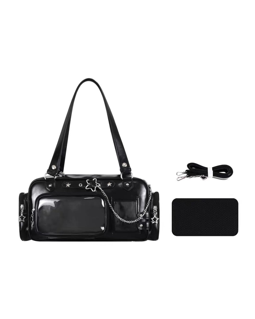 GyaruLab Minimalist Clear Pocket Ita Shoulder Bag - GyaruLab