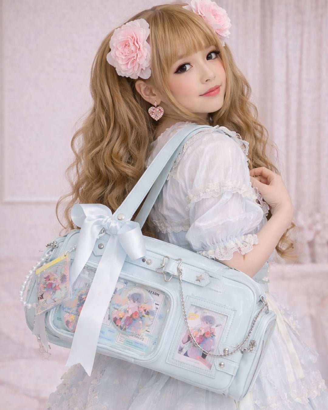 GyaruLab Minimalist Clear Pocket Ita Shoulder Bag - GyaruLab
