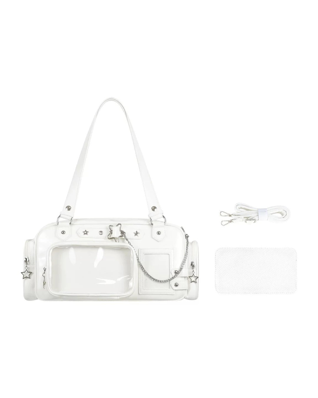 GyaruLab Minimalist Clear Pocket Ita Shoulder Bag - GyaruLab