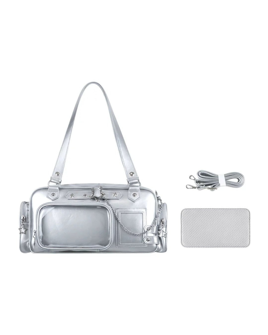 GyaruLab Minimalist Clear Pocket Ita Shoulder Bag - GyaruLab