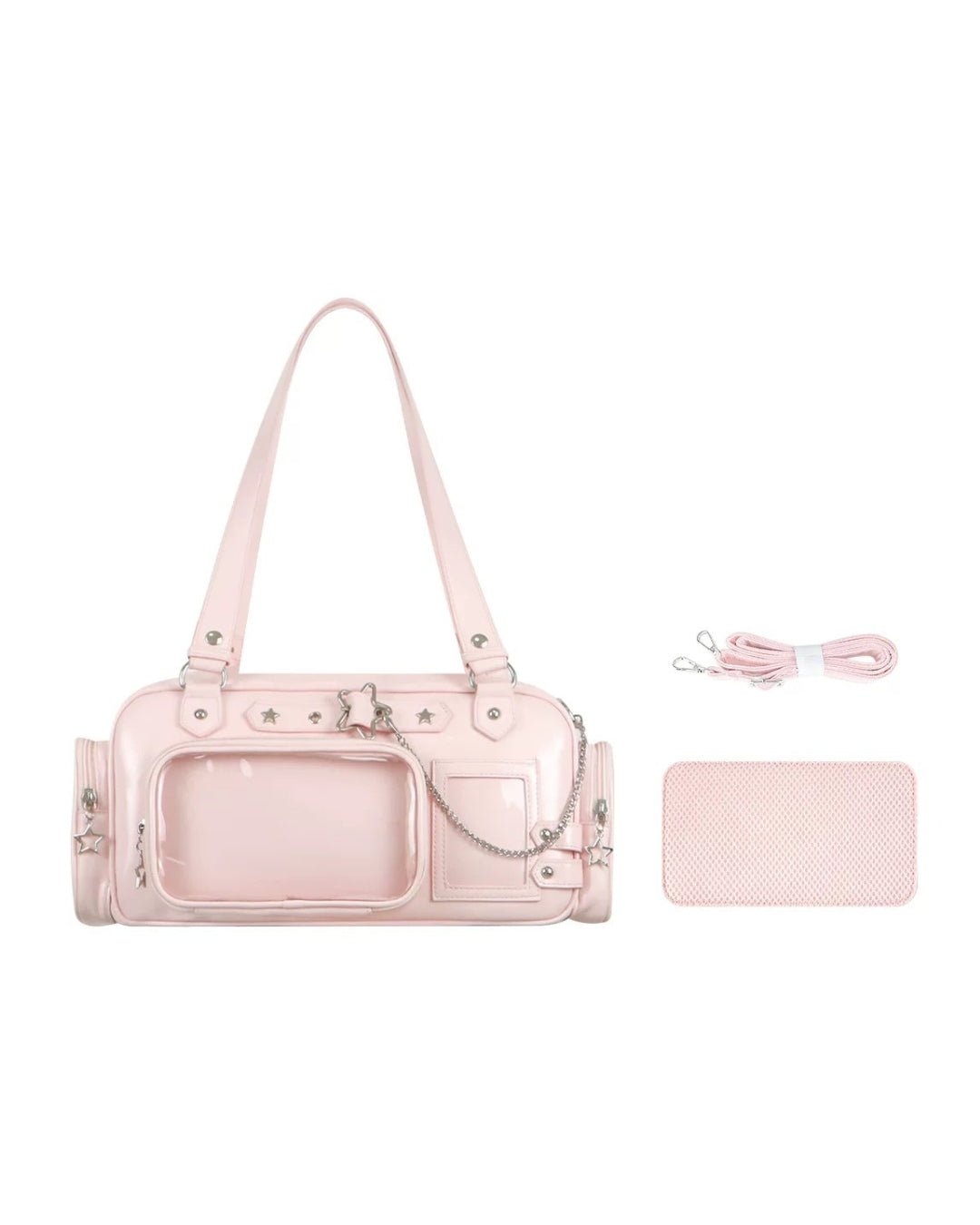 GyaruLab Minimalist Clear Pocket Ita Shoulder Bag - GyaruLab