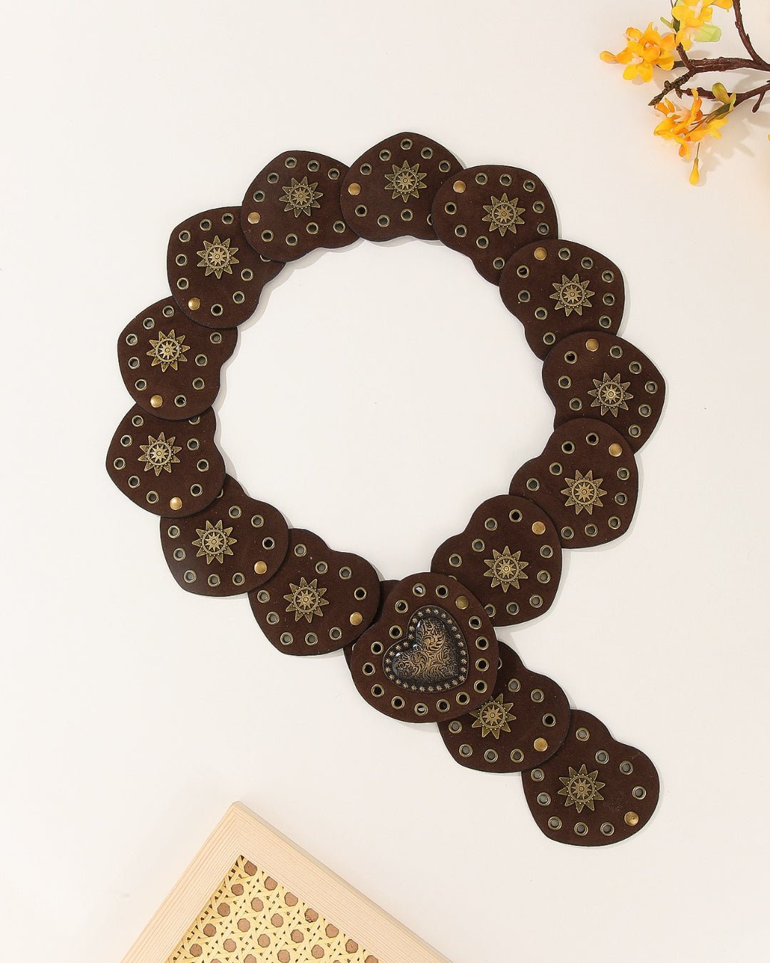 GyaruLab Onee Agejo Vintage Heart Wide Waist Belt - GyaruLab