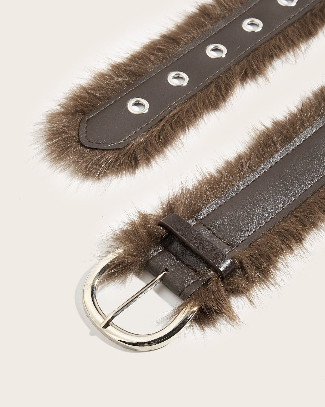 GyaruLab Onee Gyaru Fur Trim Waist Belt - GyaruLab