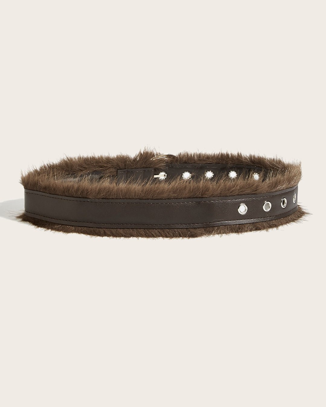 GyaruLab Onee Gyaru Fur Trim Waist Belt - GyaruLab