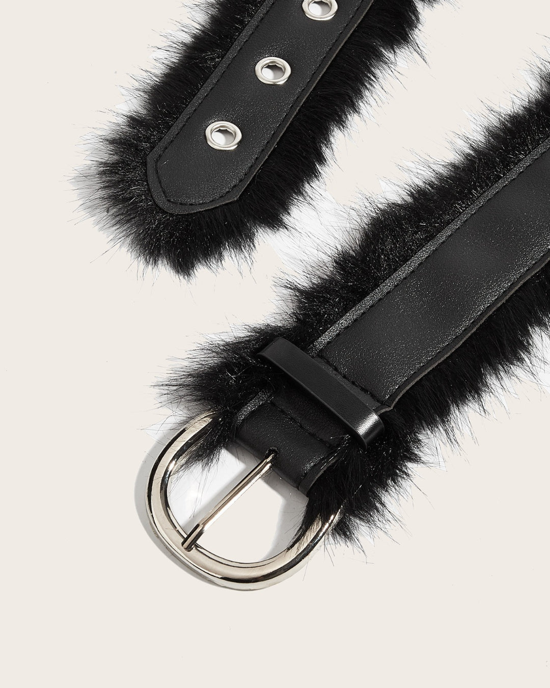 GyaruLab Onee Gyaru Fur Trim Waist Belt - GyaruLab