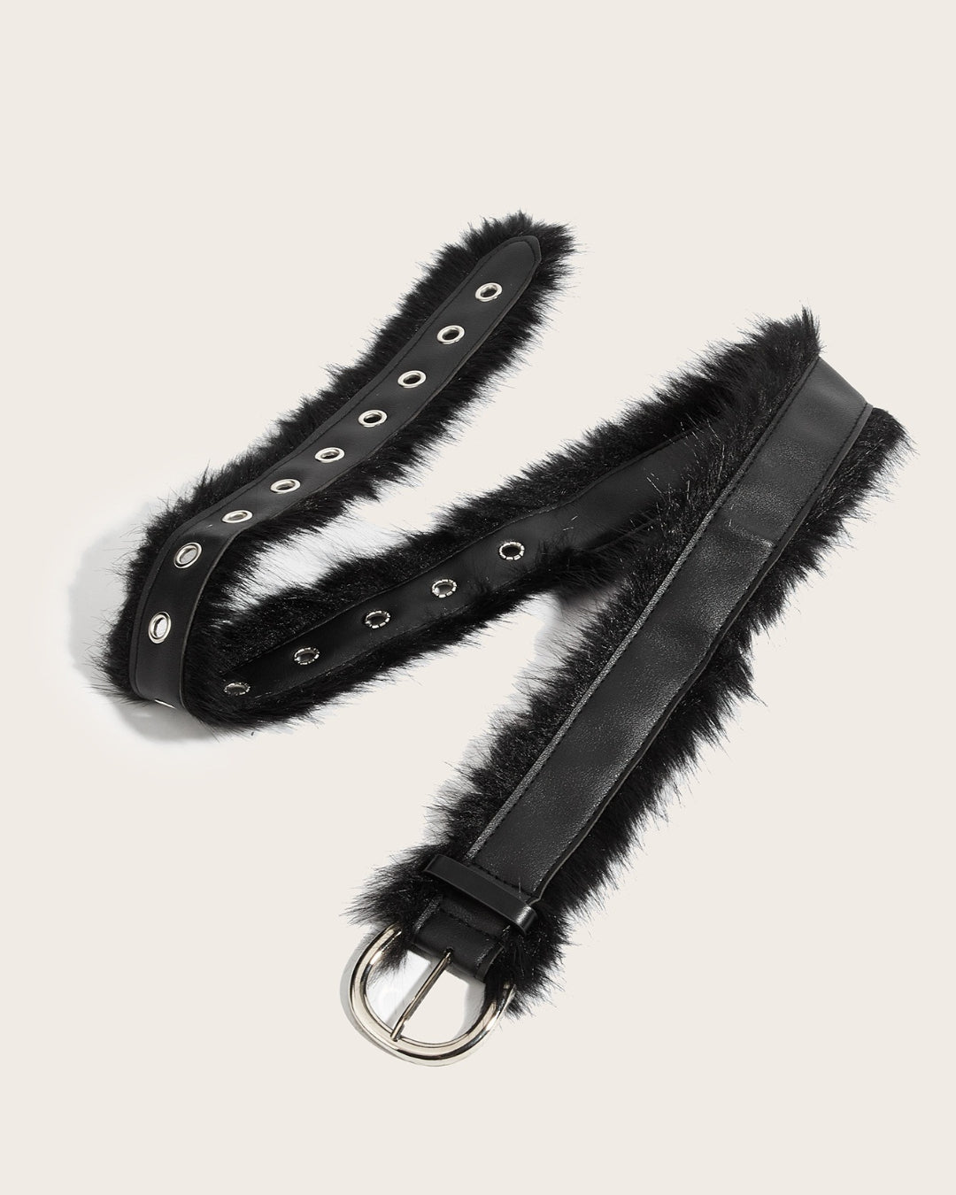 GyaruLab Onee Gyaru Fur Trim Waist Belt - GyaruLab