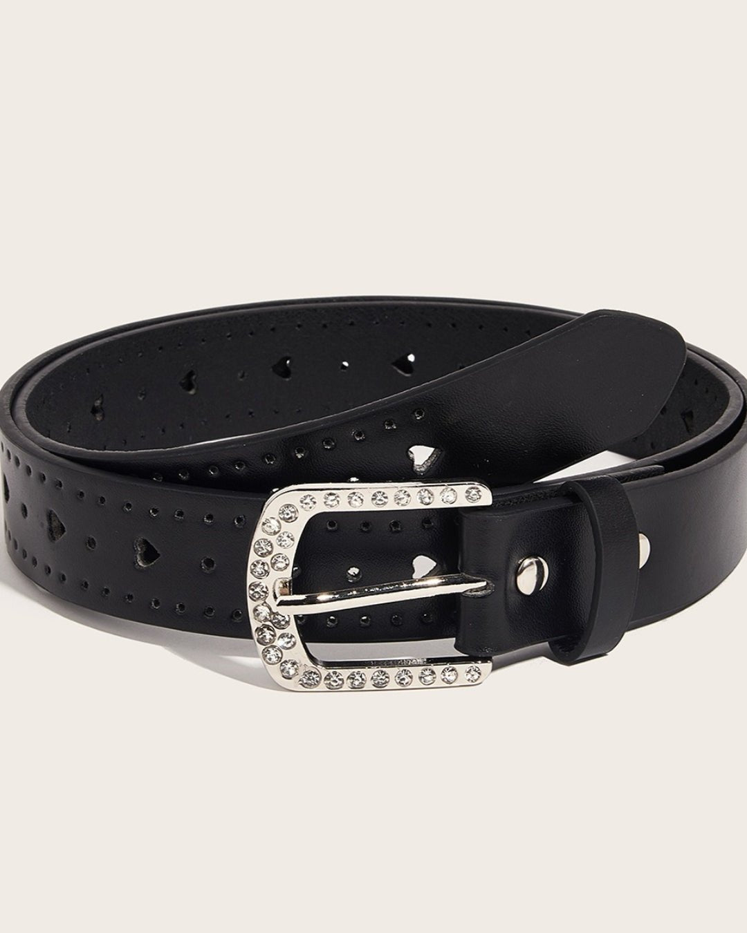 GyaruLab Rhinestone Heart Cutout Pastel Belt - GyaruLab