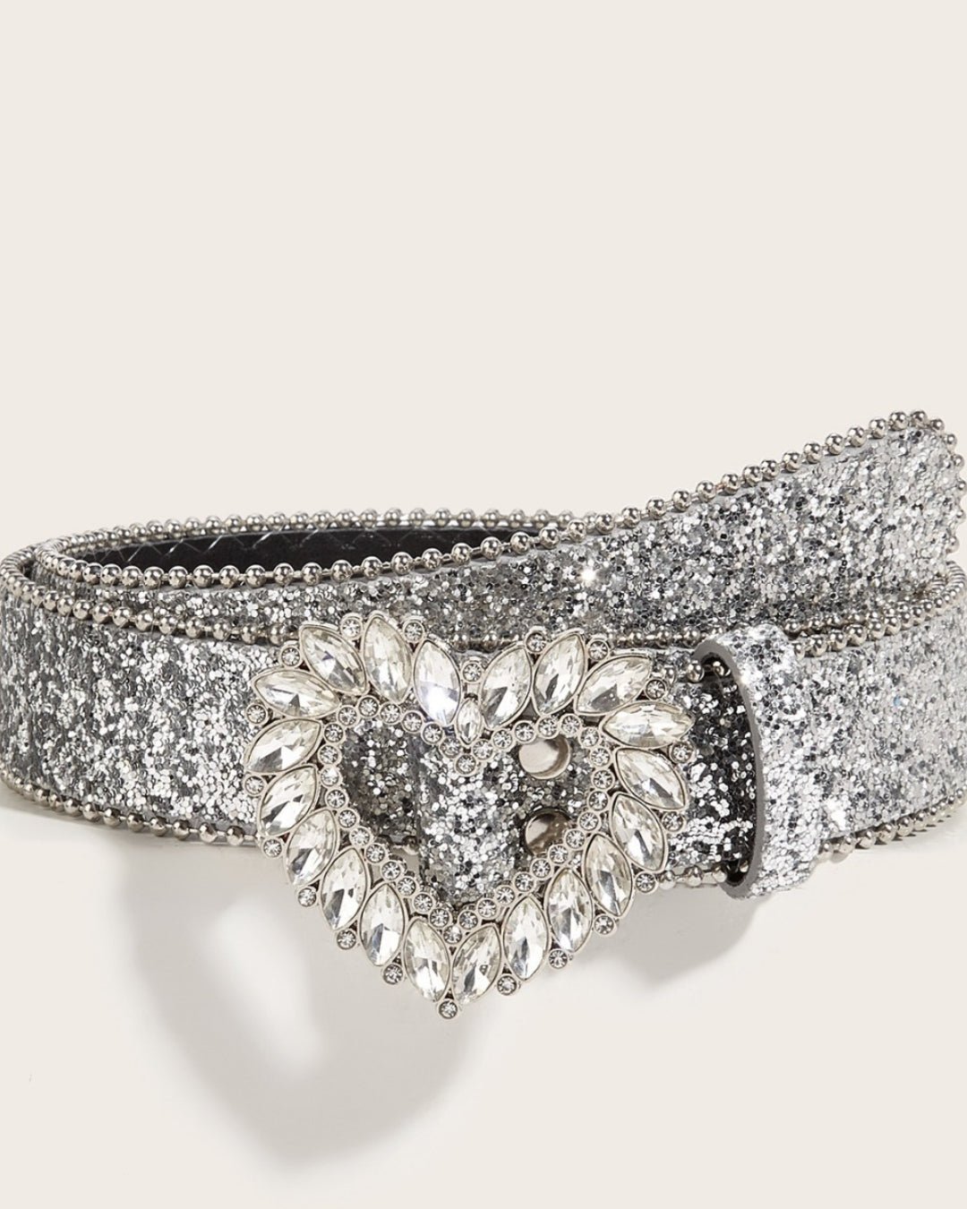 GyaruLab Rhinestone Heart Glitter Belt - GyaruLab