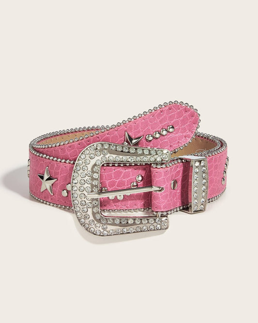 GyaruLab Rhinestone Western Star Belt - GyaruLab