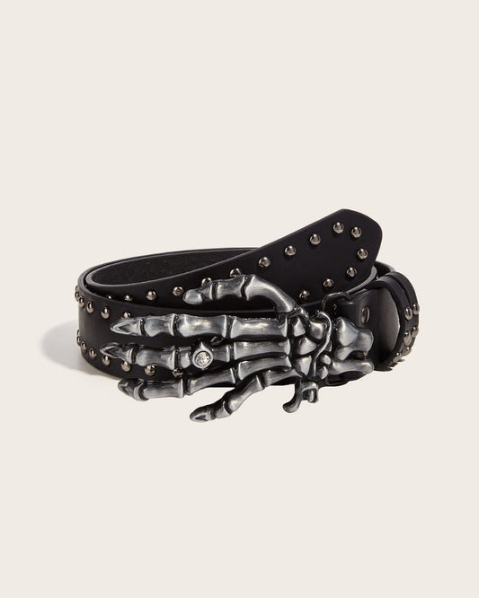 GyaruLab Rokku Skeleton Hand Punk Belt - GyaruLab