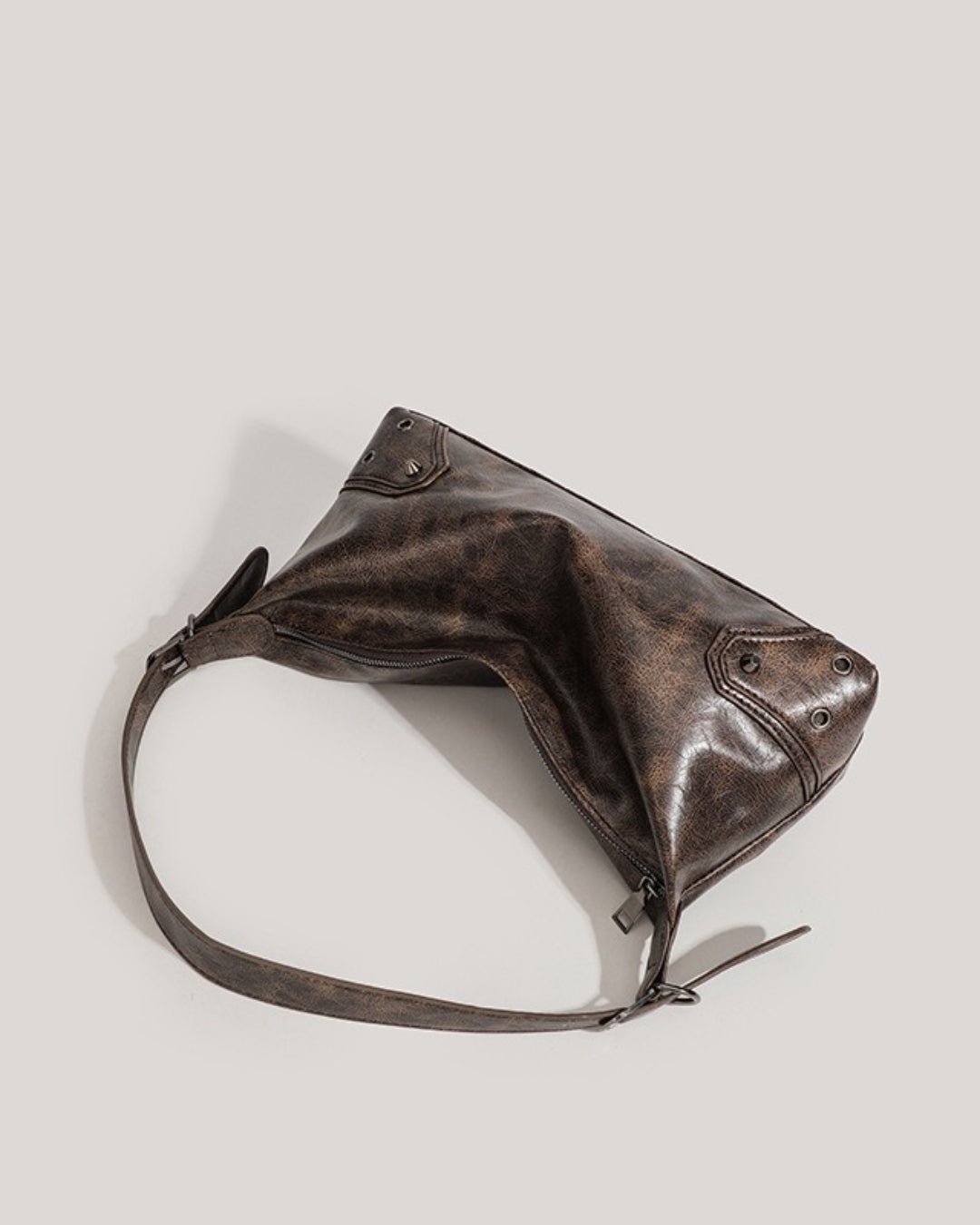 GyaruLab "Rusty Soul" Distressed Hobo Bag - GyaruLab