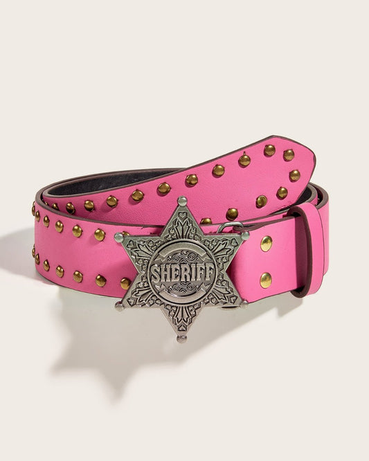 GyaruLab Sheriff Star Studded Belt - GyaruLab