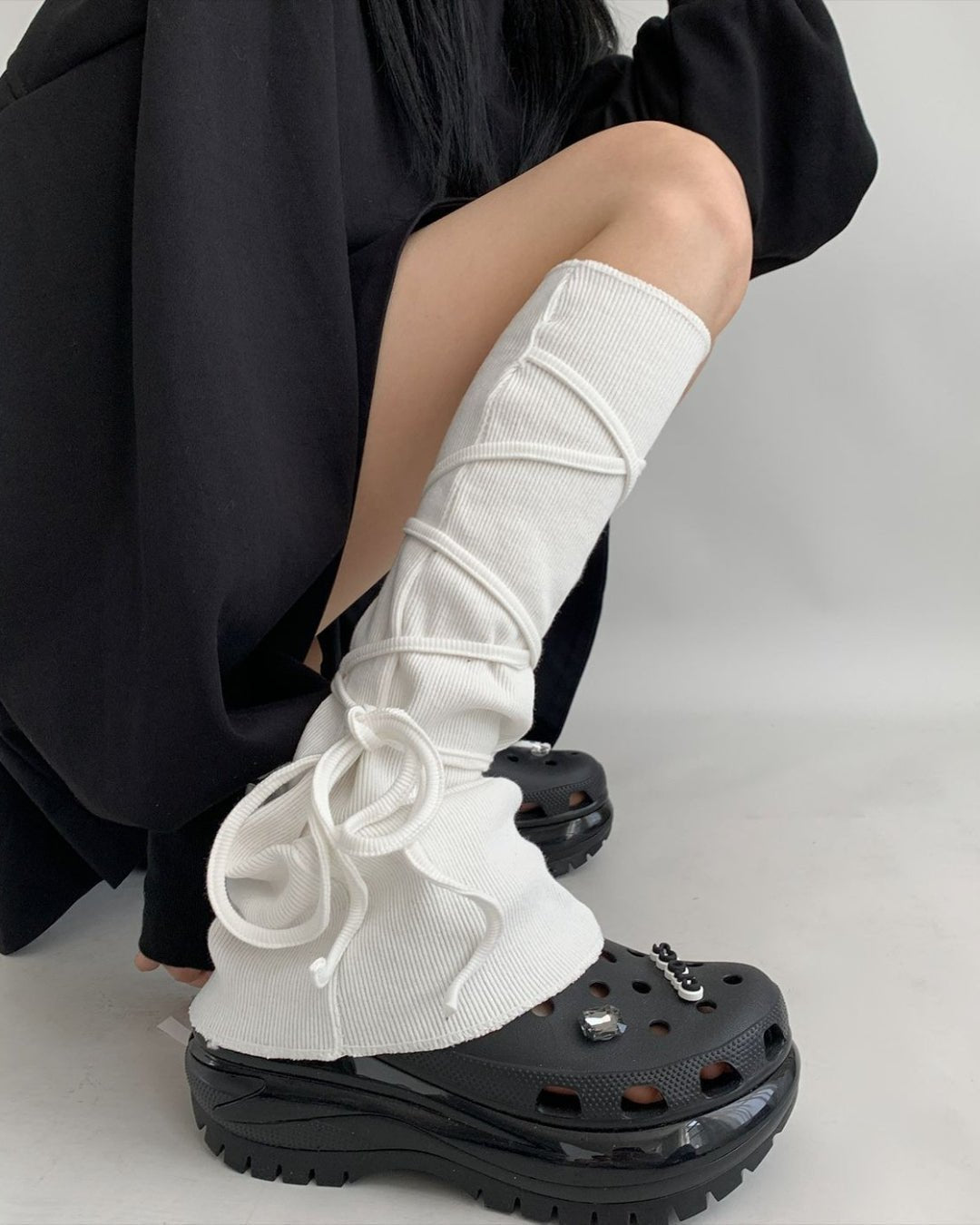 GyaruLab Slouchy Wrap Leg Warmers - GyaruLab