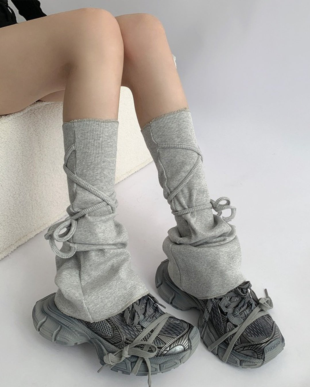 GyaruLab Slouchy Wrap Leg Warmers - GyaruLab