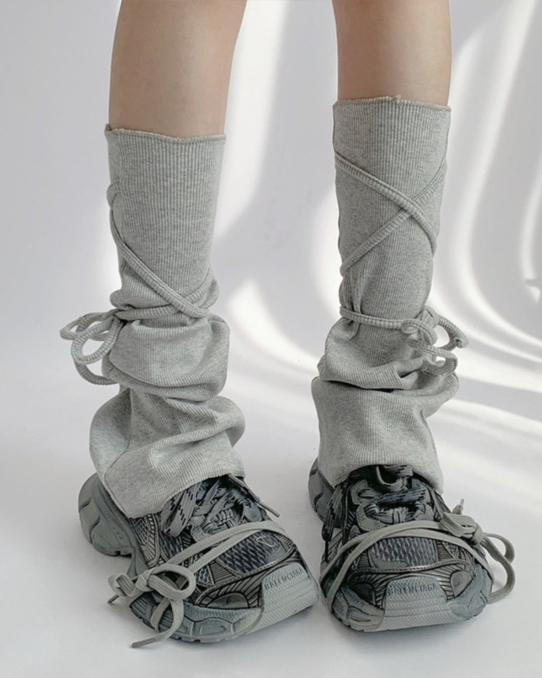 GyaruLab Slouchy Wrap Leg Warmers - GyaruLab
