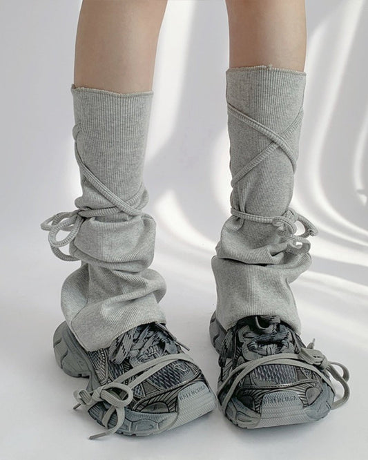 GyaruLab Slouchy Wrap Leg Warmers - GyaruLab