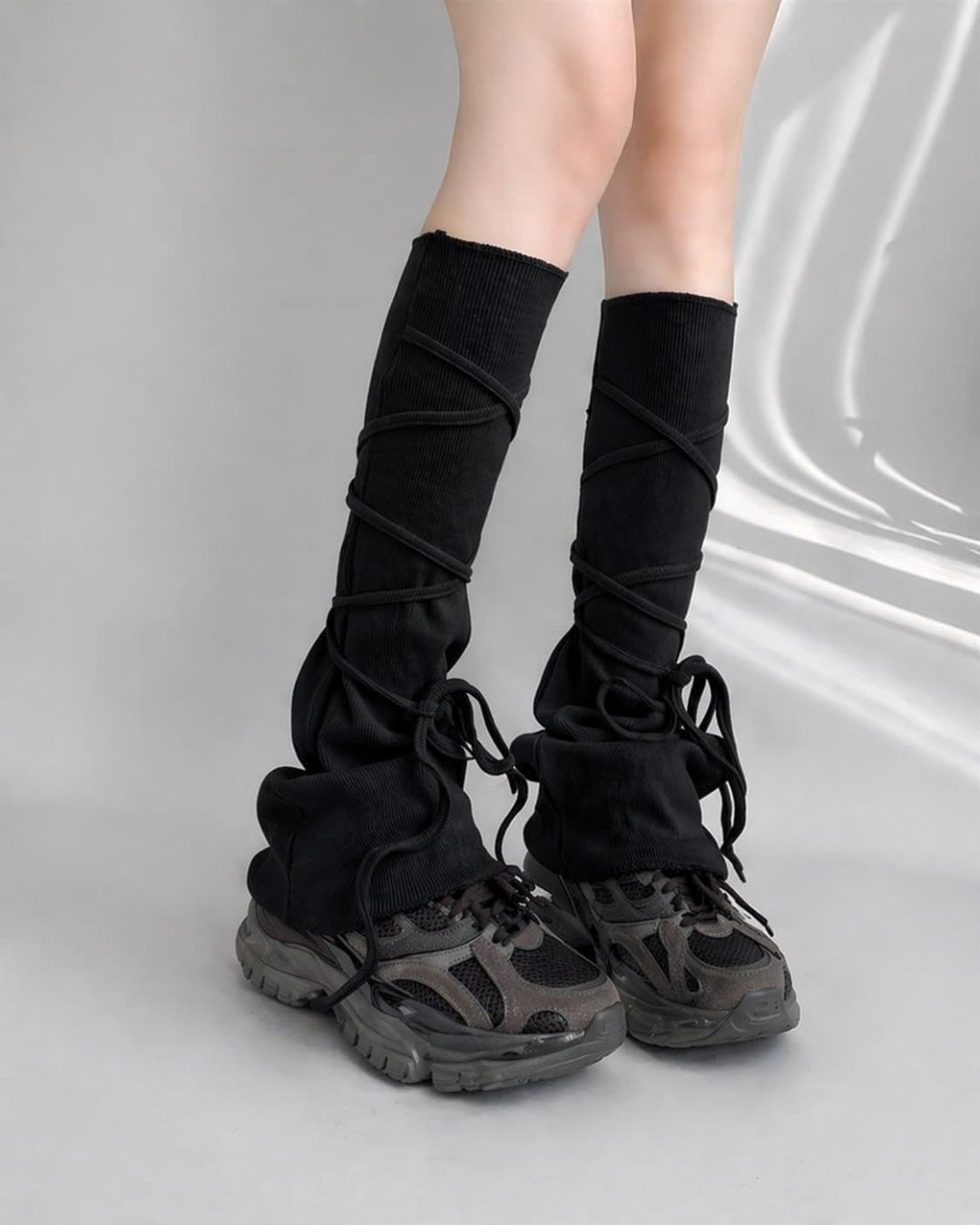 GyaruLab Slouchy Wrap Leg Warmers - GyaruLab