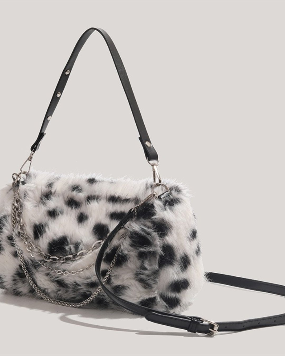 GyaruLab "Spotlight" Faux Fur Hobo Bag - GyaruLab