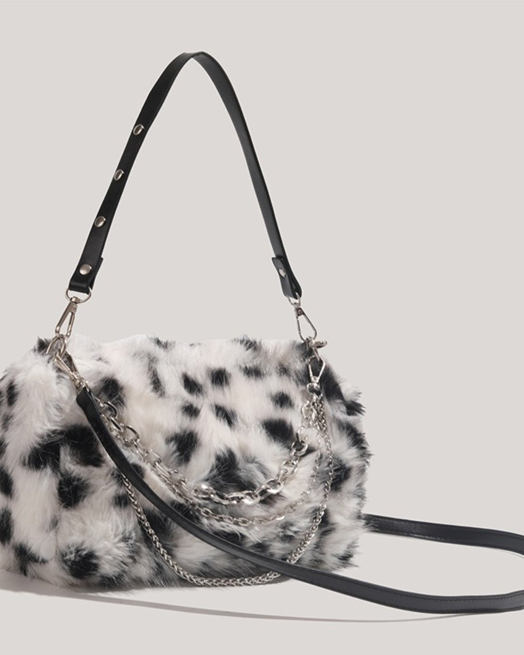 GyaruLab "Spotlight" Faux Fur Hobo Bag - GyaruLab
