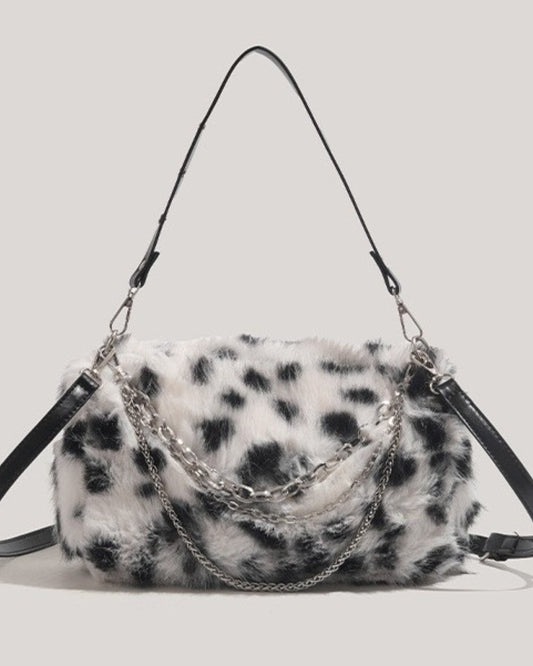 GyaruLab "Spotlight" Faux Fur Hobo Bag - GyaruLab