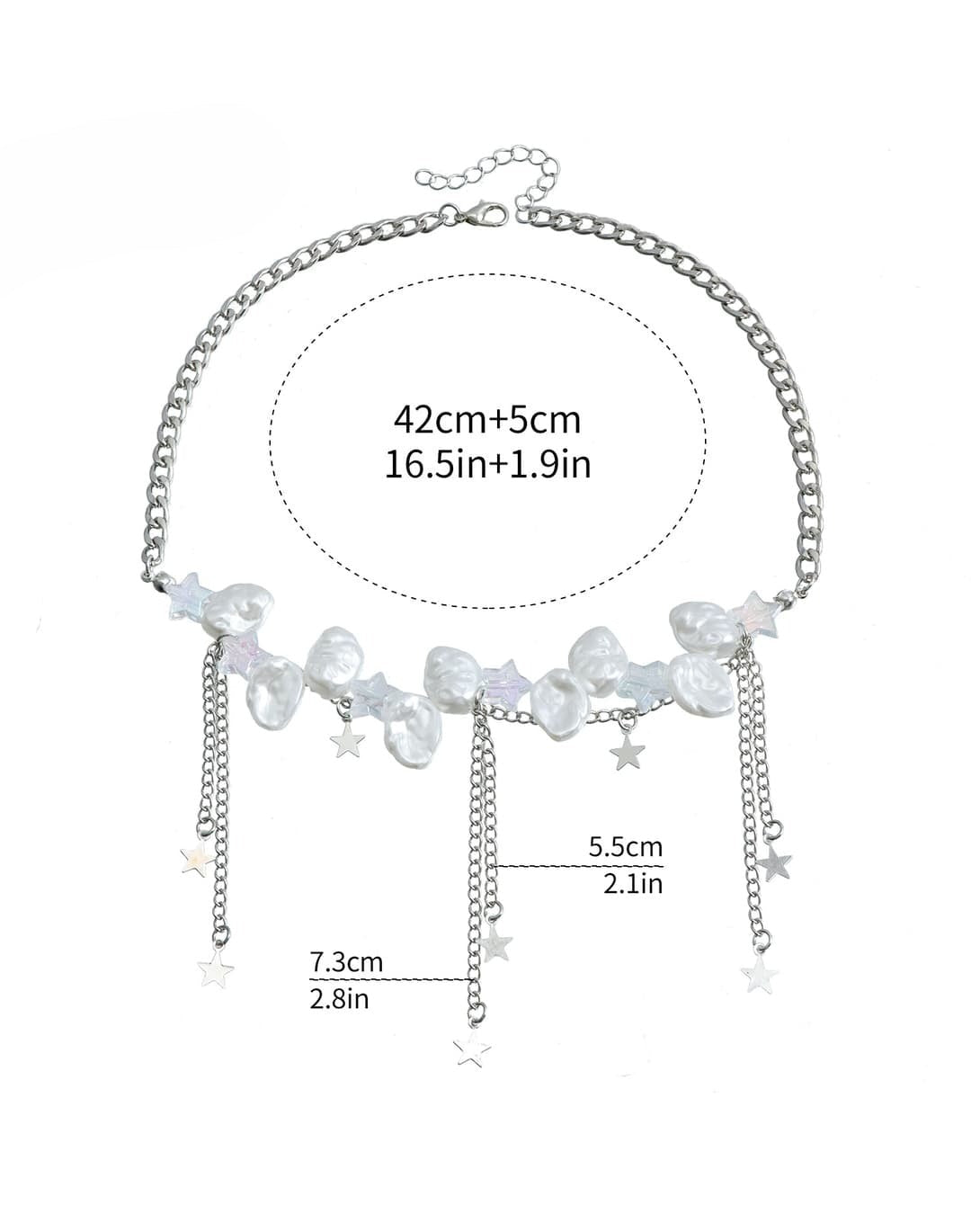 GyaruLab Star Pearl Y2K Fairy Waist Jewelry Neck - GyaruLab