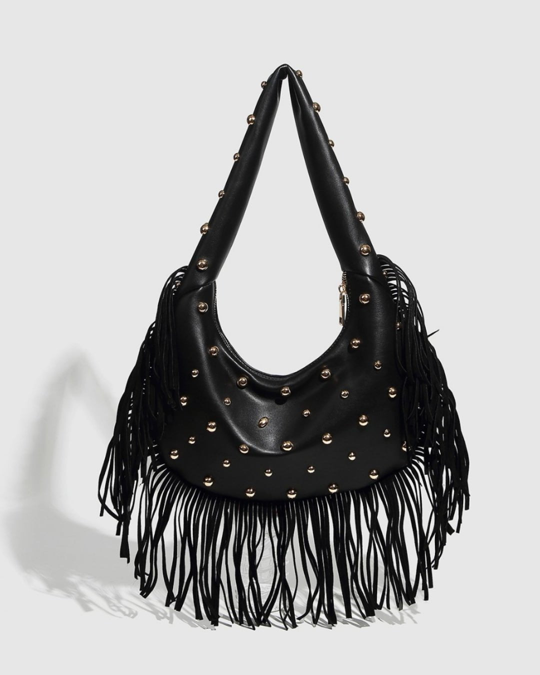 GyaruLab Studded Fringe Shoulder Bag - GyaruLab