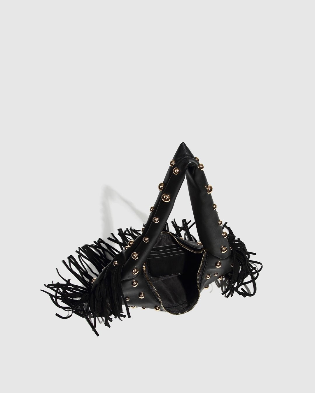 GyaruLab Studded Fringe Shoulder Bag - GyaruLab
