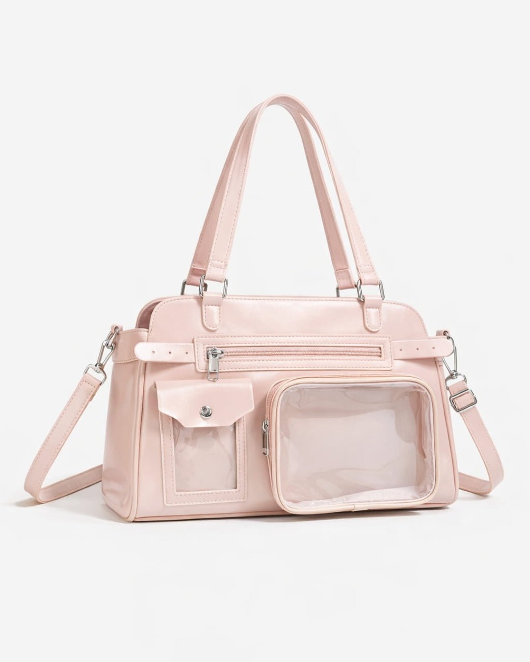 GyaruLab Vintage Clear Pocket Ita Shoulder Bag - GyaruLab