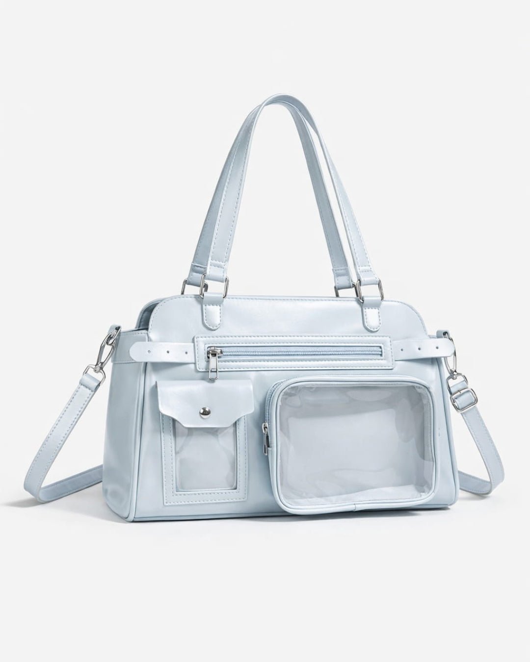 GyaruLab Vintage Clear Pocket Ita Shoulder Bag - GyaruLab