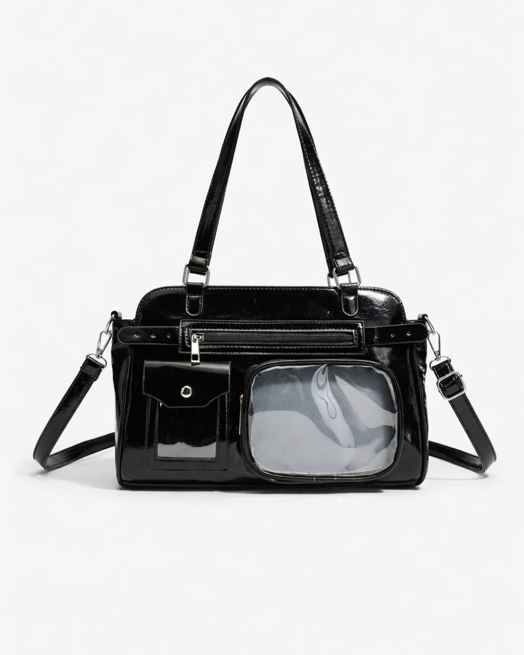 GyaruLab Vintage Clear Pocket Ita Shoulder Bag - GyaruLab