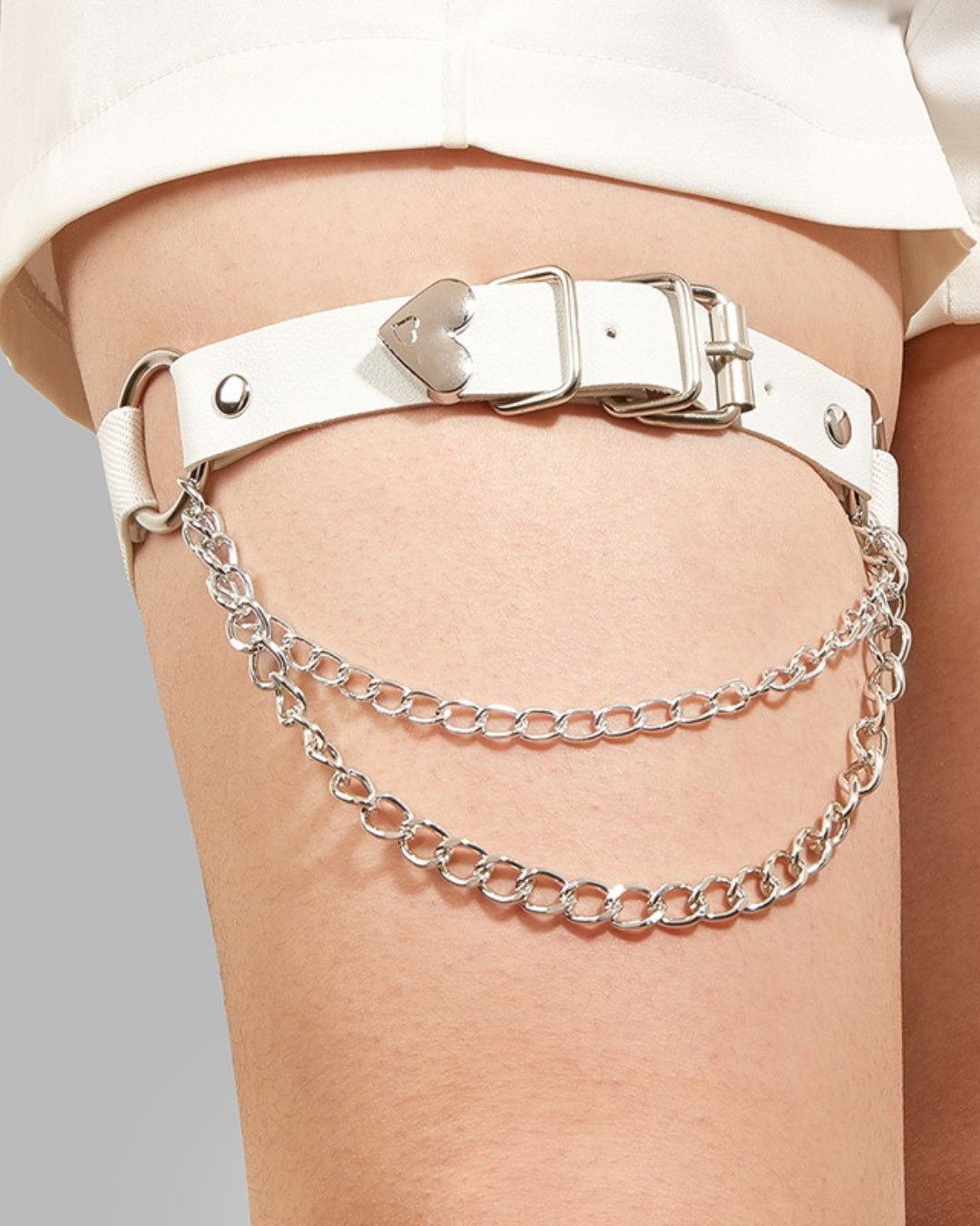 GyaruLab Y2K Chain Garter Leg Strap - GyaruLab